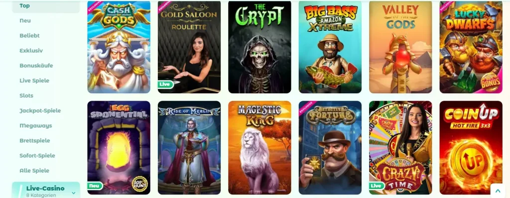 neon54 casino spiele